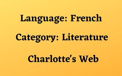 French: Charlotte’s Web