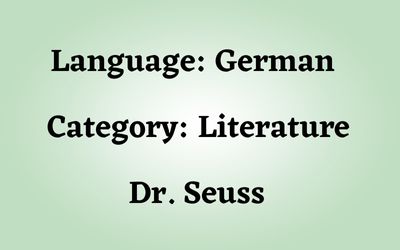 German Dr. Seuss