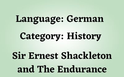 German: Sir Ernest Shackleton and The Endurance