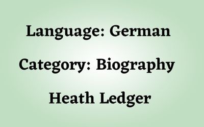 German: Heath Ledger